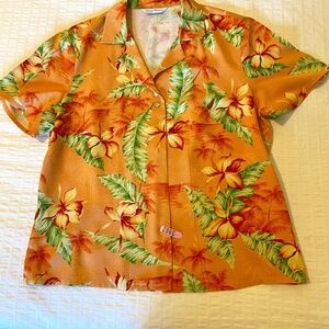 Tommy Bahama 100% silk camp shirt